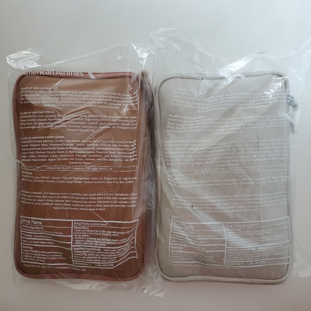 NWT 5⭐ Luxury Leather Travel kit, Diff colors! - Picture 6 of 8